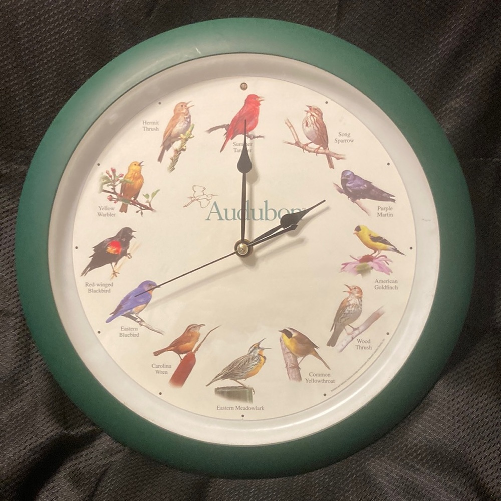 Audubon bird clock